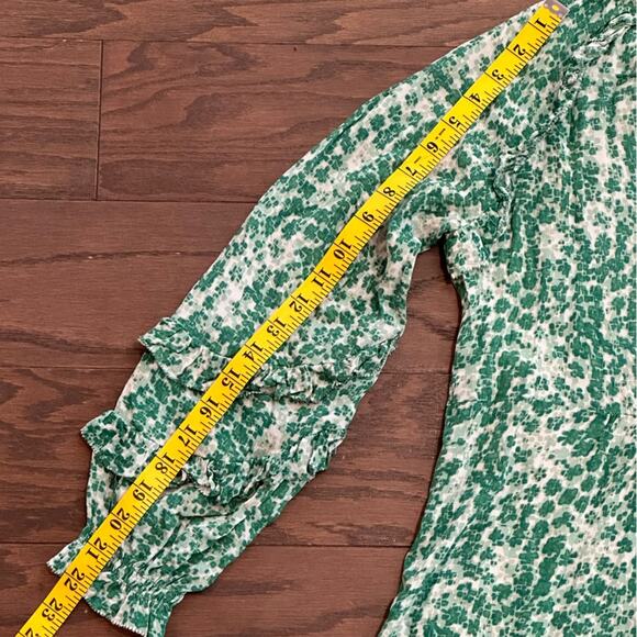 SUNCOO Paris Green and White Floral Flowing Dress Size Small (T1) - Picture 9 of 9